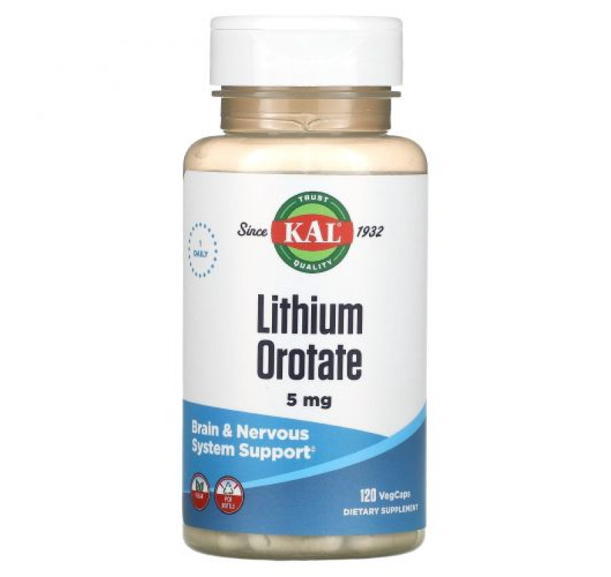 KAL, Оротат лития, 5 мг, 120 капсул