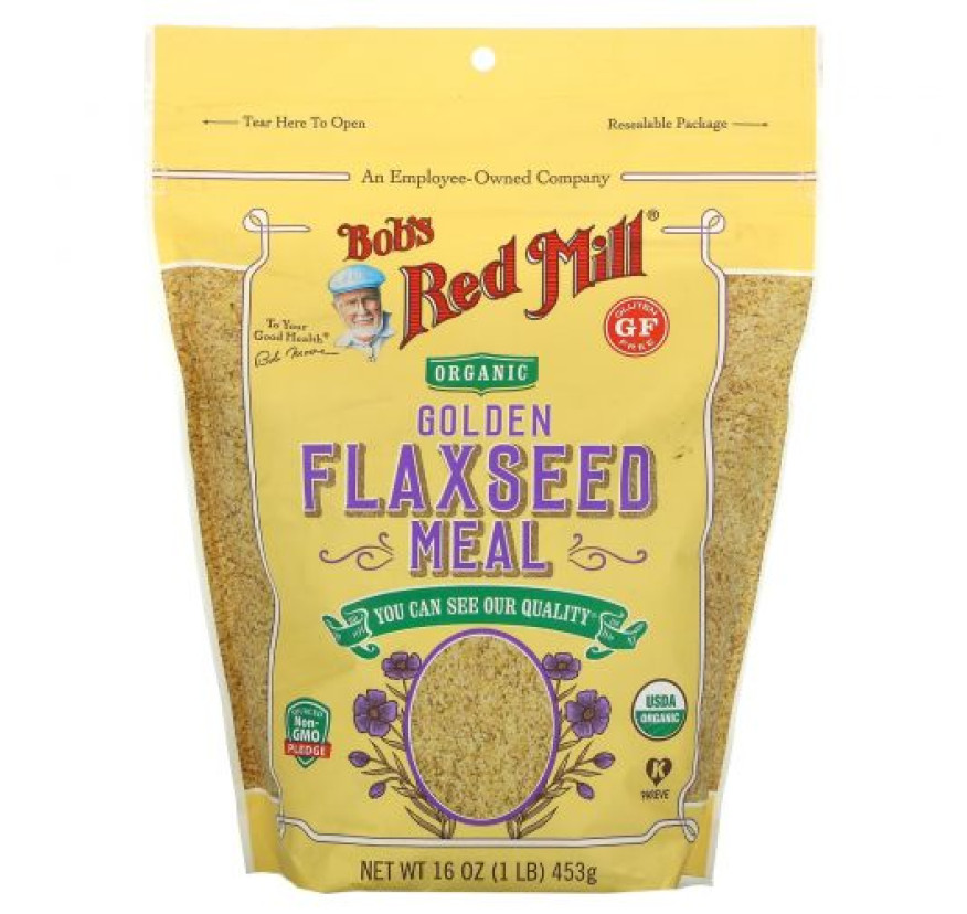 Bob's Red Mill, Мука из золотистого льняного семени, 453 г