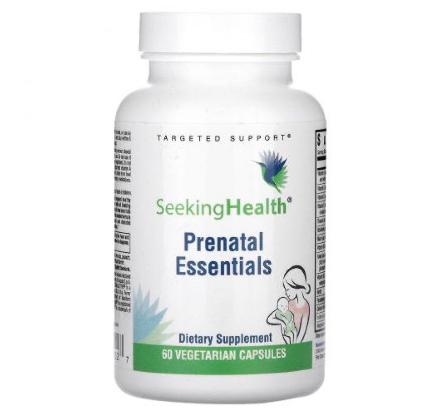 Seeking Health, Prenatal Essentials, 60 вегетарианских капсул
