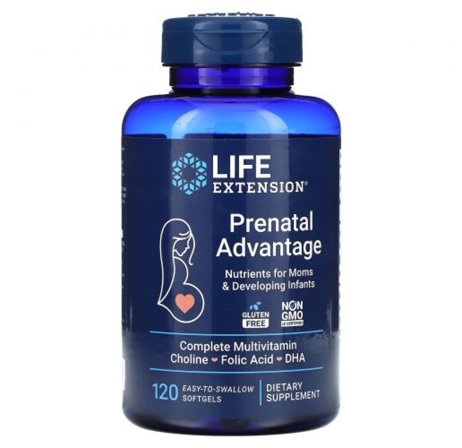Life Extension, Prenatal Advantage, 120 легко проглатываемых капсул