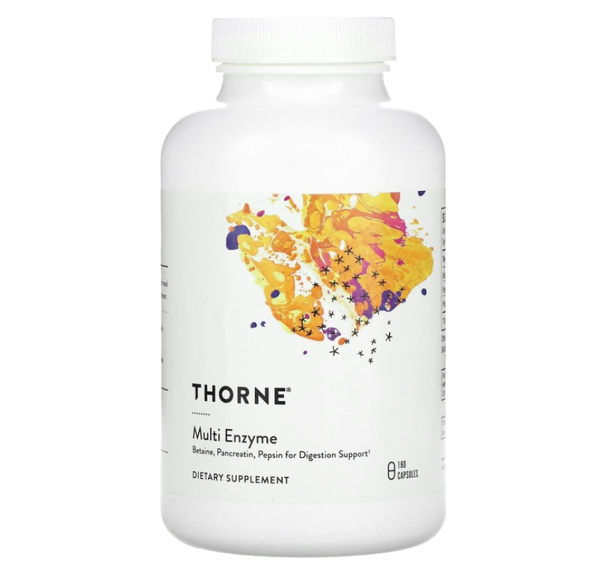 Thorne, мультиферментный комплекс, 180 капсул