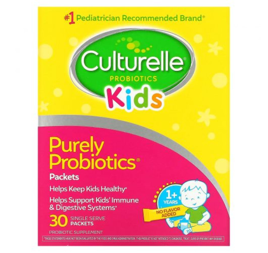 Culturelle, чистые пробиотики для детей, 30 порционных пакетиков