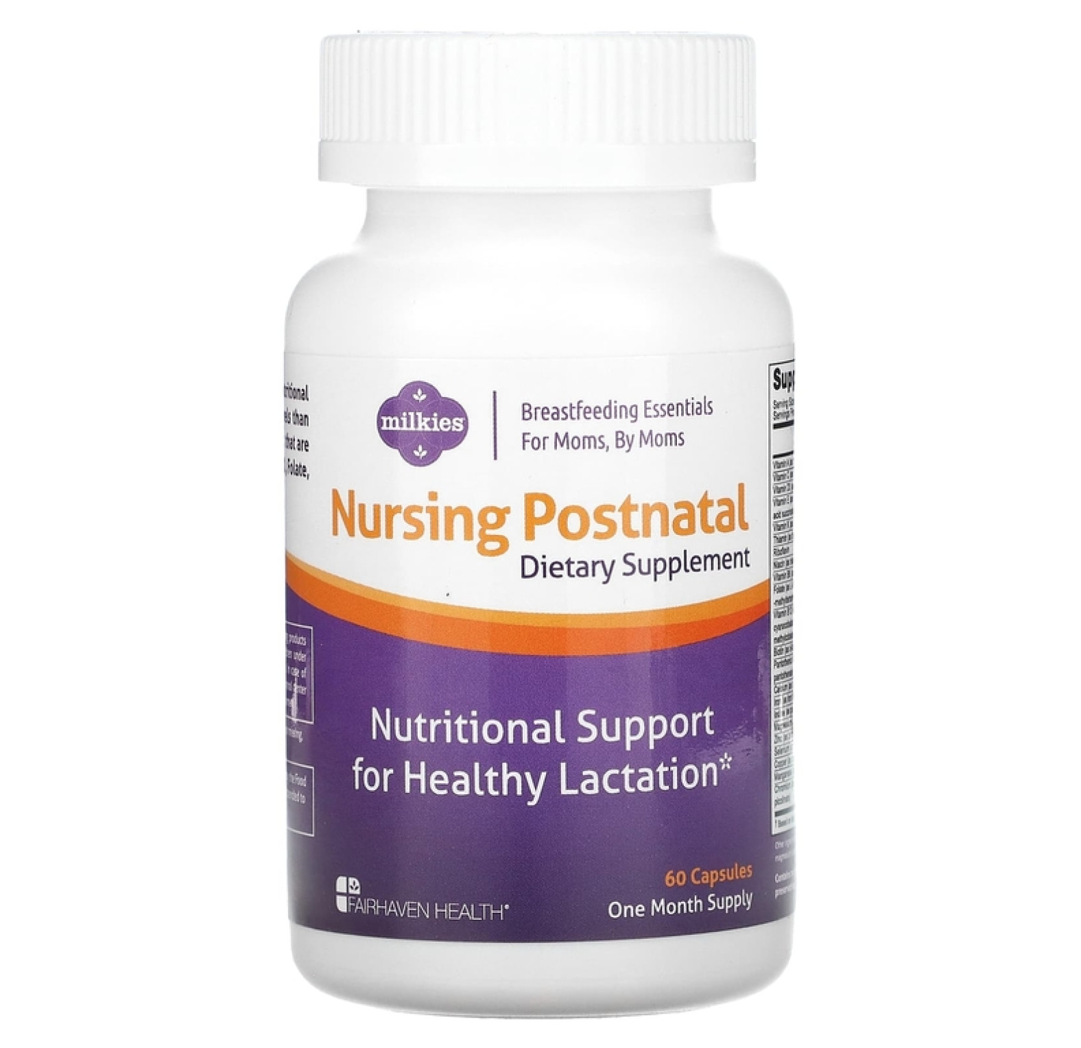 Fairhaven Health, Milkies, мультивитамины для кормящих женщин, 60 капсул