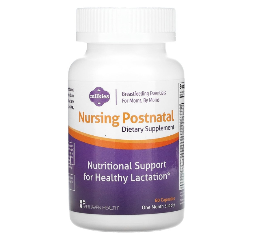 Fairhaven Health, Milkies, мультивитамины для кормящих женщин, 60 капсул