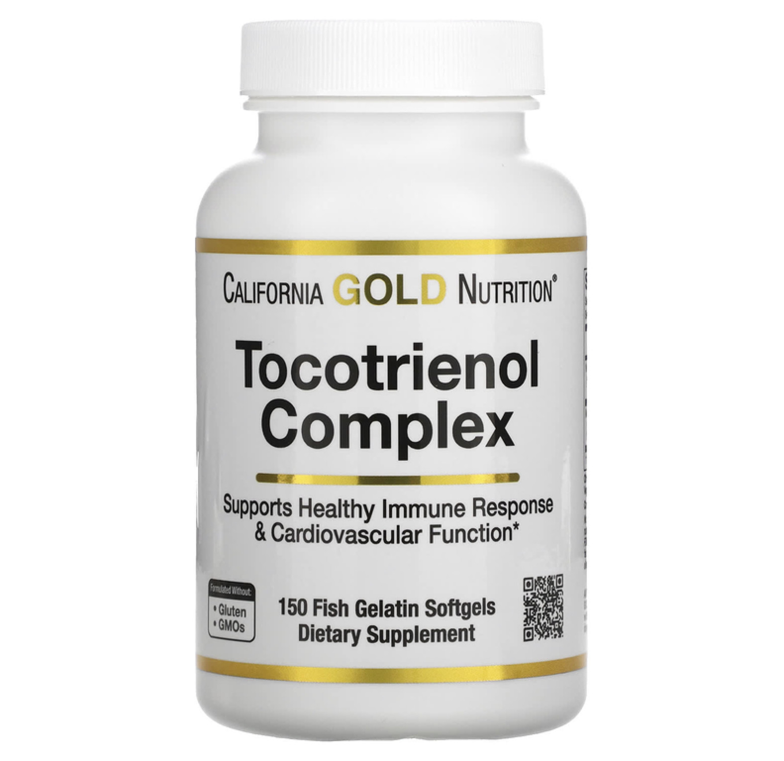 California Gold Nutrition, комплекс токотриенолов, витамин Е и смешанные токотриенолы, 150 капсул из рыбьего желатина