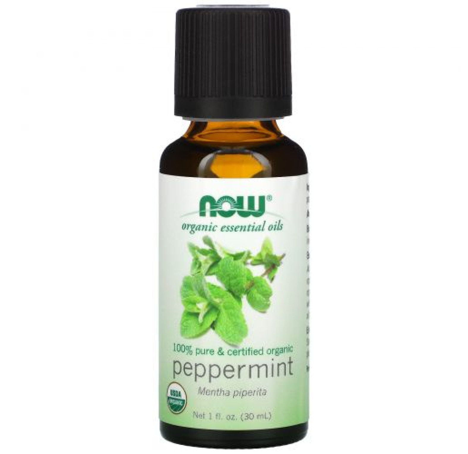 NOW Foods, органические эфирные масла, перечная мята, 30 мл