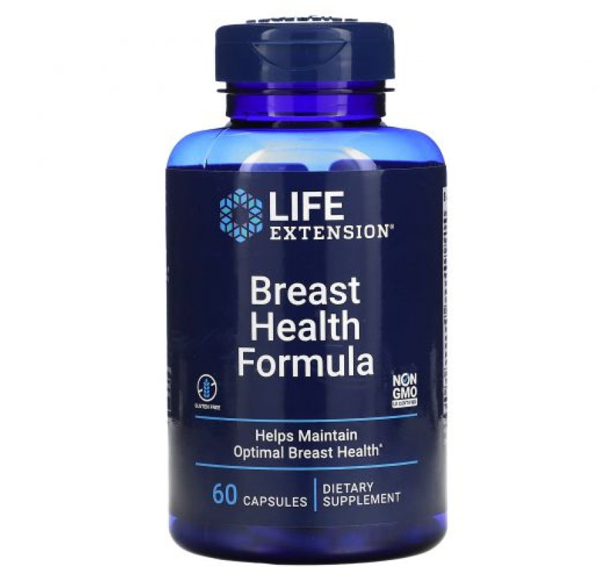 Life Extension, состав для здоровья молочных желез, 60 капсул