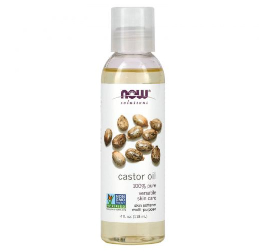 NOW Foods, Solutions, Касторовое Масло, 4 жидких унции (118 мл)