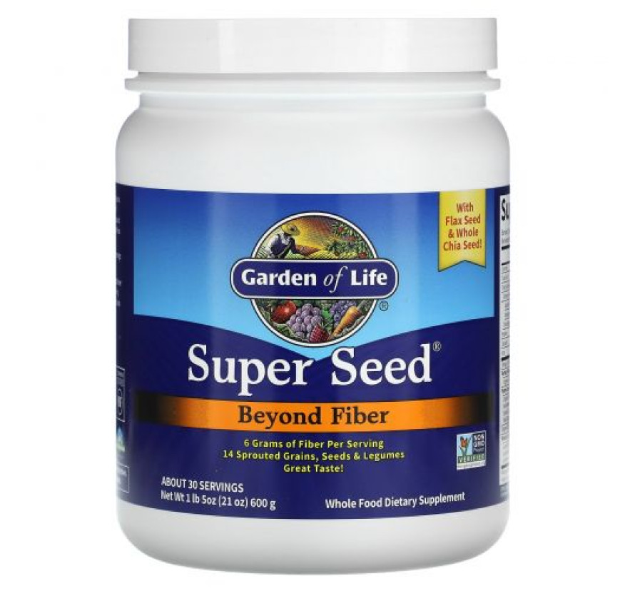 Garden of Life, Super Seed, больше чем клетчатка, 600 г