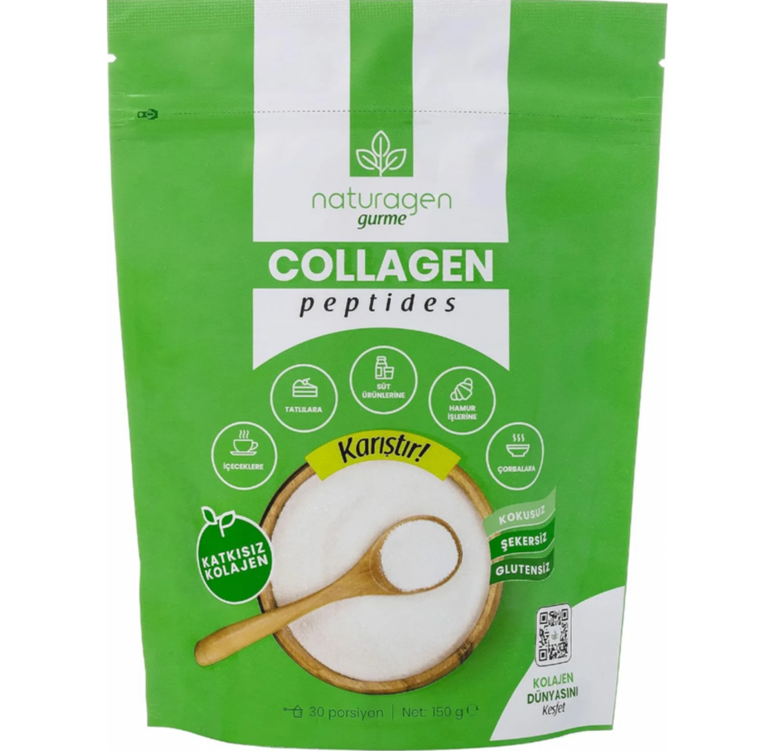 Naturagen,Говяжий коллаген 1 и 3 типа, порошок, 150 грамм