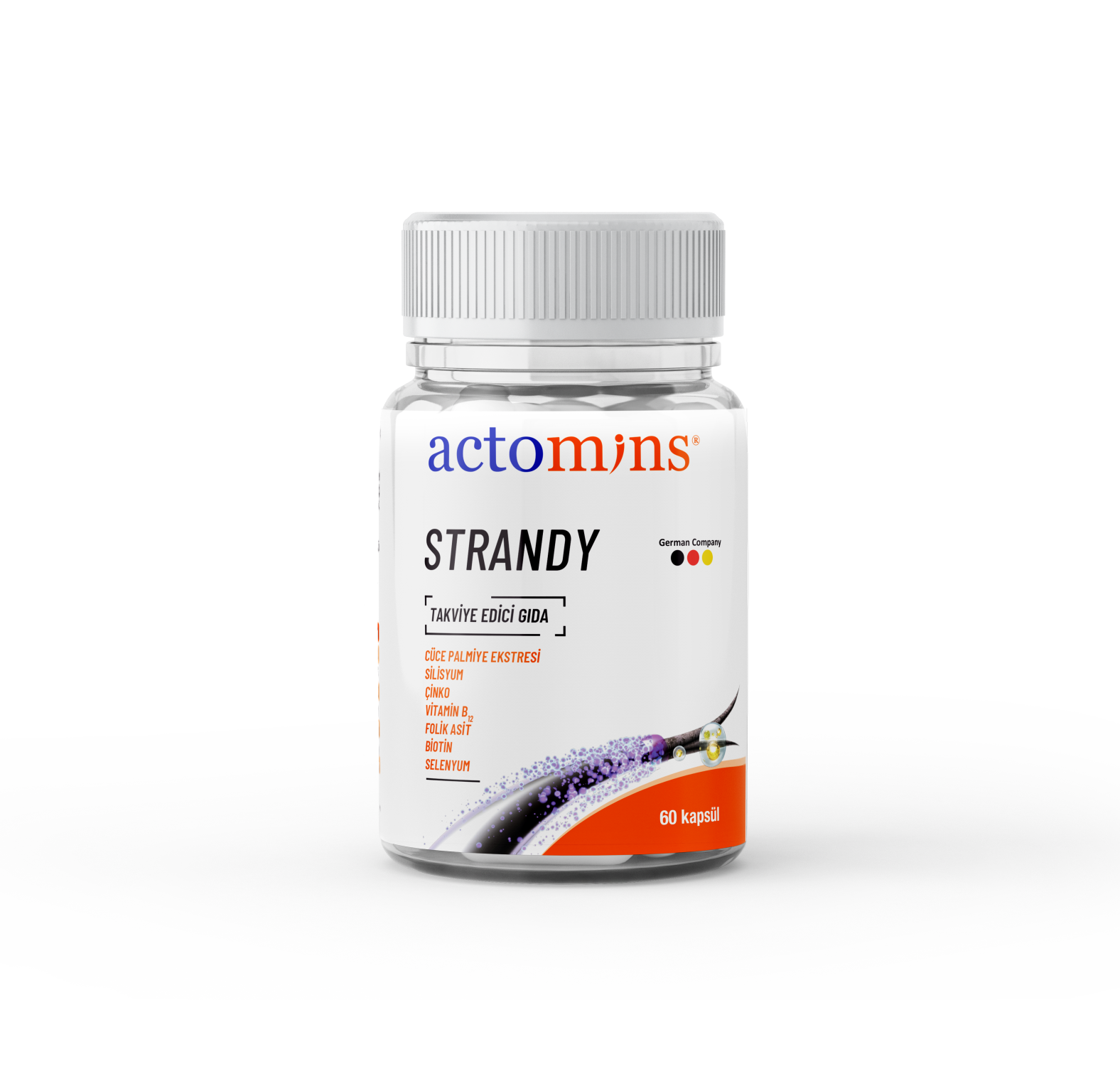 ACTOMINS®, Strandy,Капсулы для активации роста волос, 60 капсул
