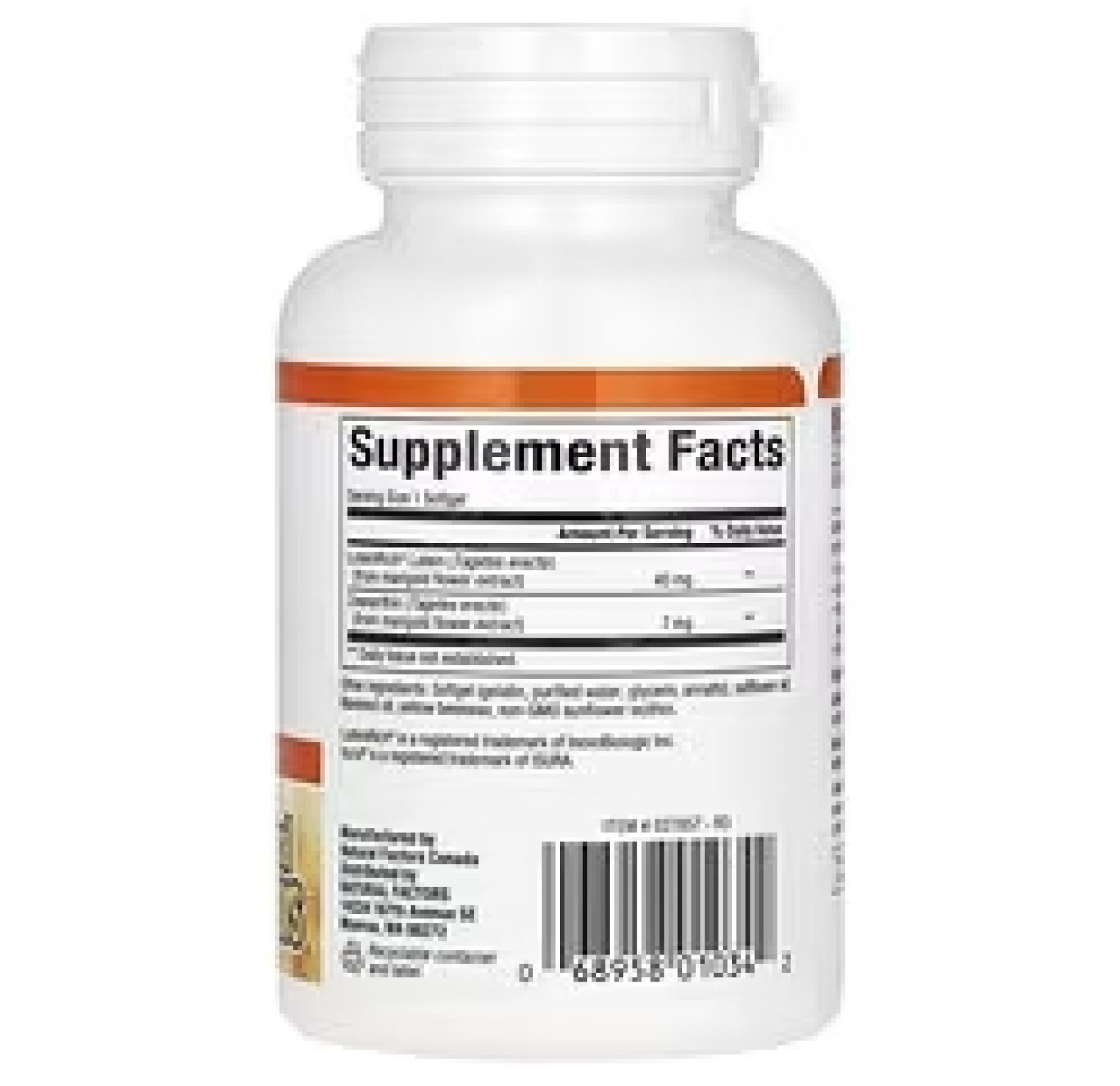 Natural Factors, Лютеин, 40 мг, 30 мягких таблеток