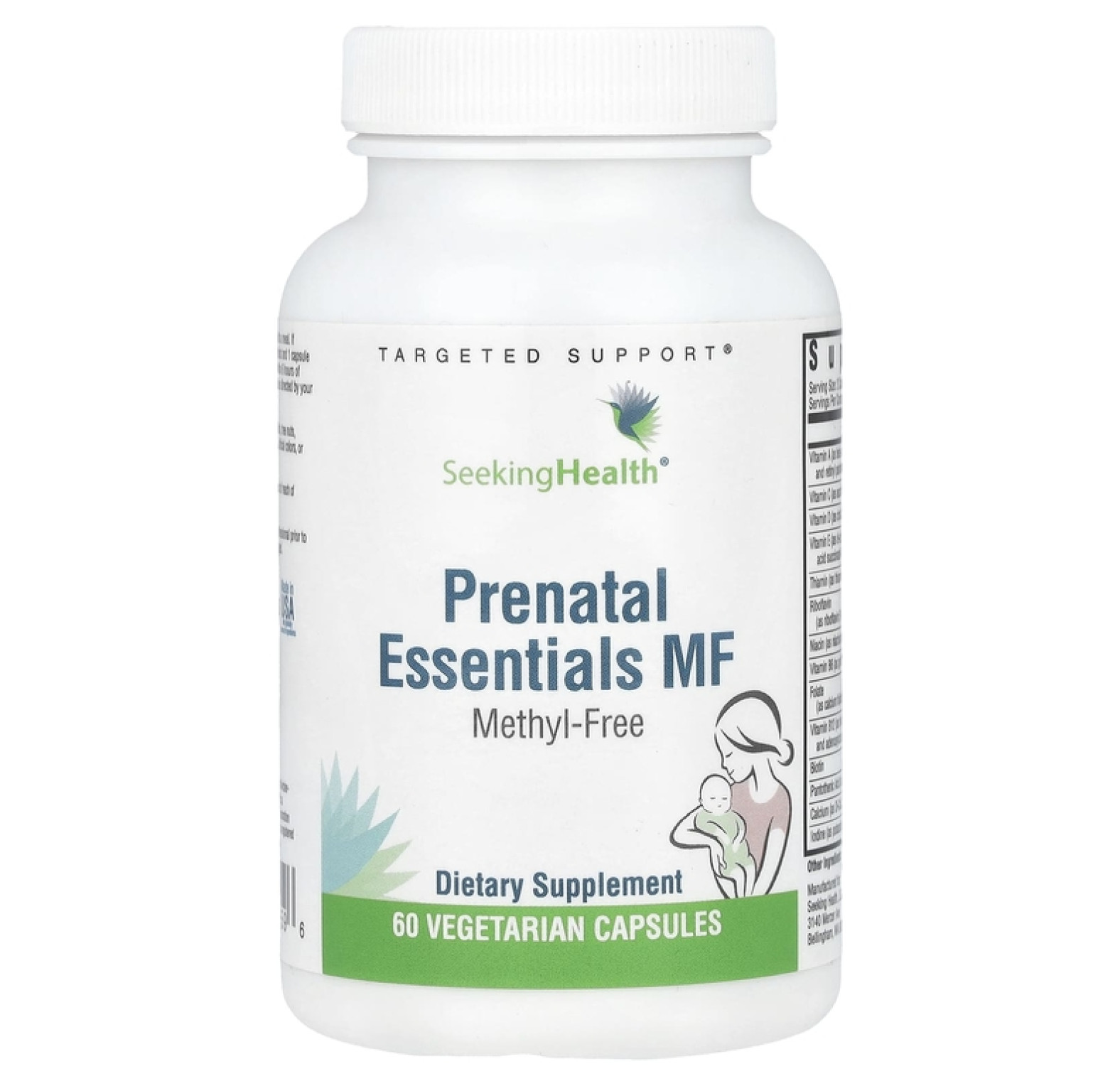 Seeking Health, Prenatal Essentials, без метила, 60 вегетарианских капсул
