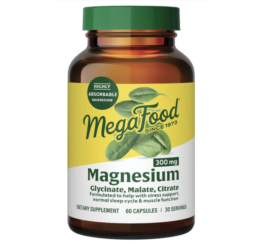 MegaFood, Магний, 300 мг, 60 капсул