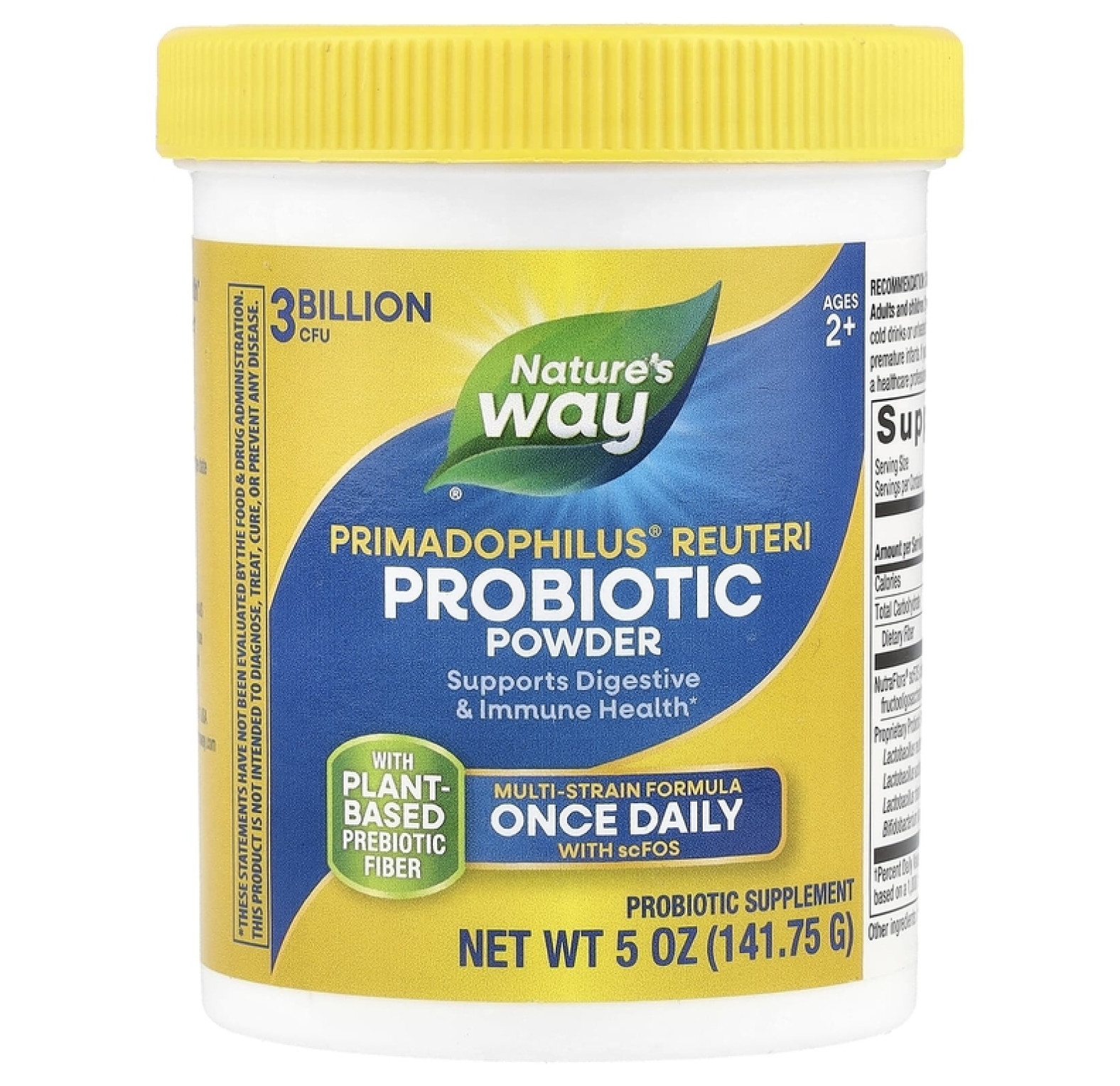 Nature's Way, Primadophilus Reuteri, улучшенный пробиотик в порошке, 3 миллиарда КОЕ, 141,75 г