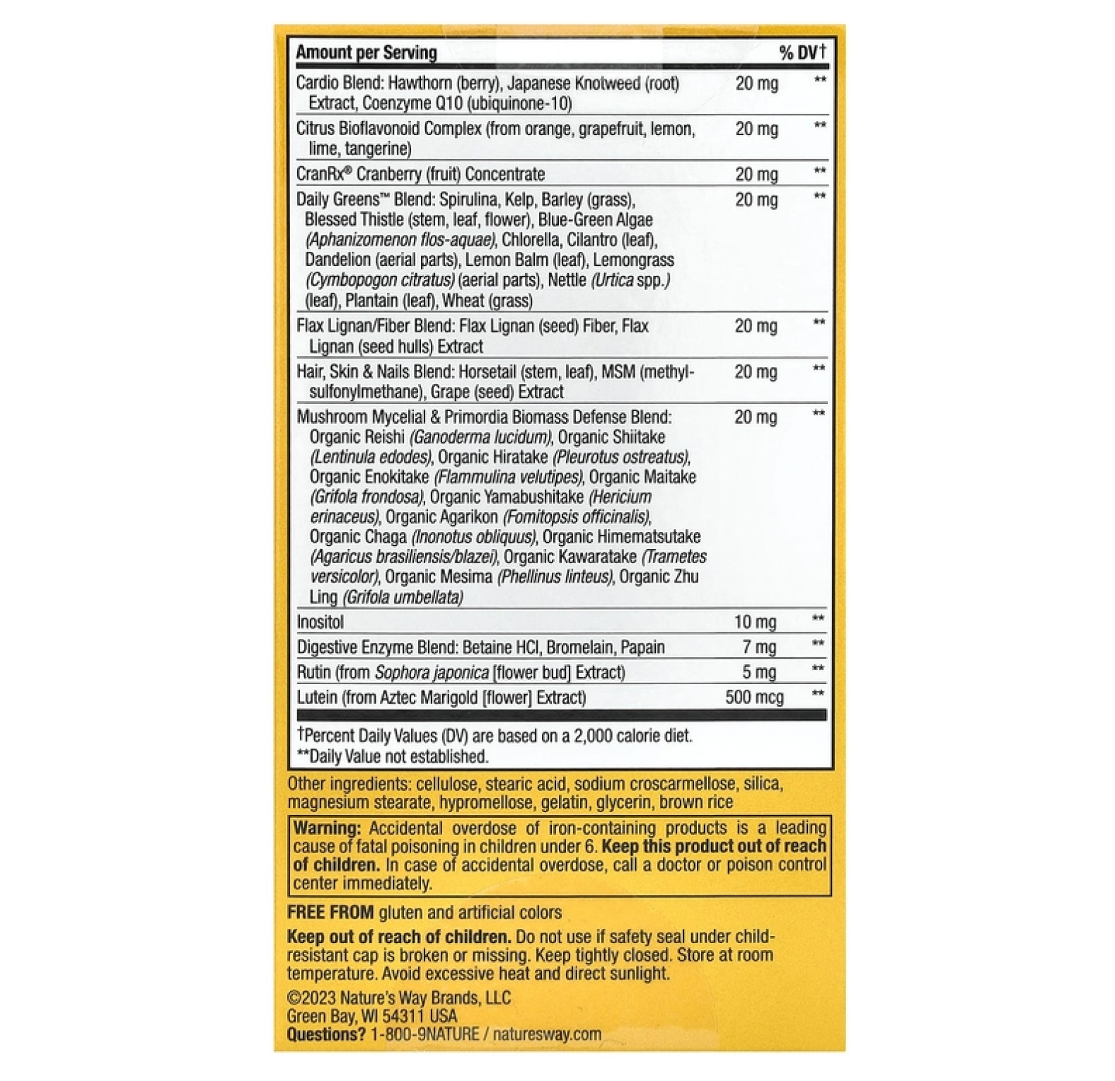 Nature's Way, Alive! Once Daily, полный комплекс высокоэффективных мультивитаминов для женщин, 60 таблеток