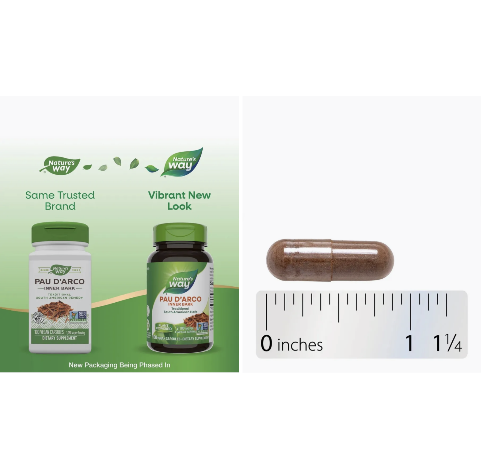 Nature's Way, кора муравьиного дерева, 545 мг, 100 веганских капсул