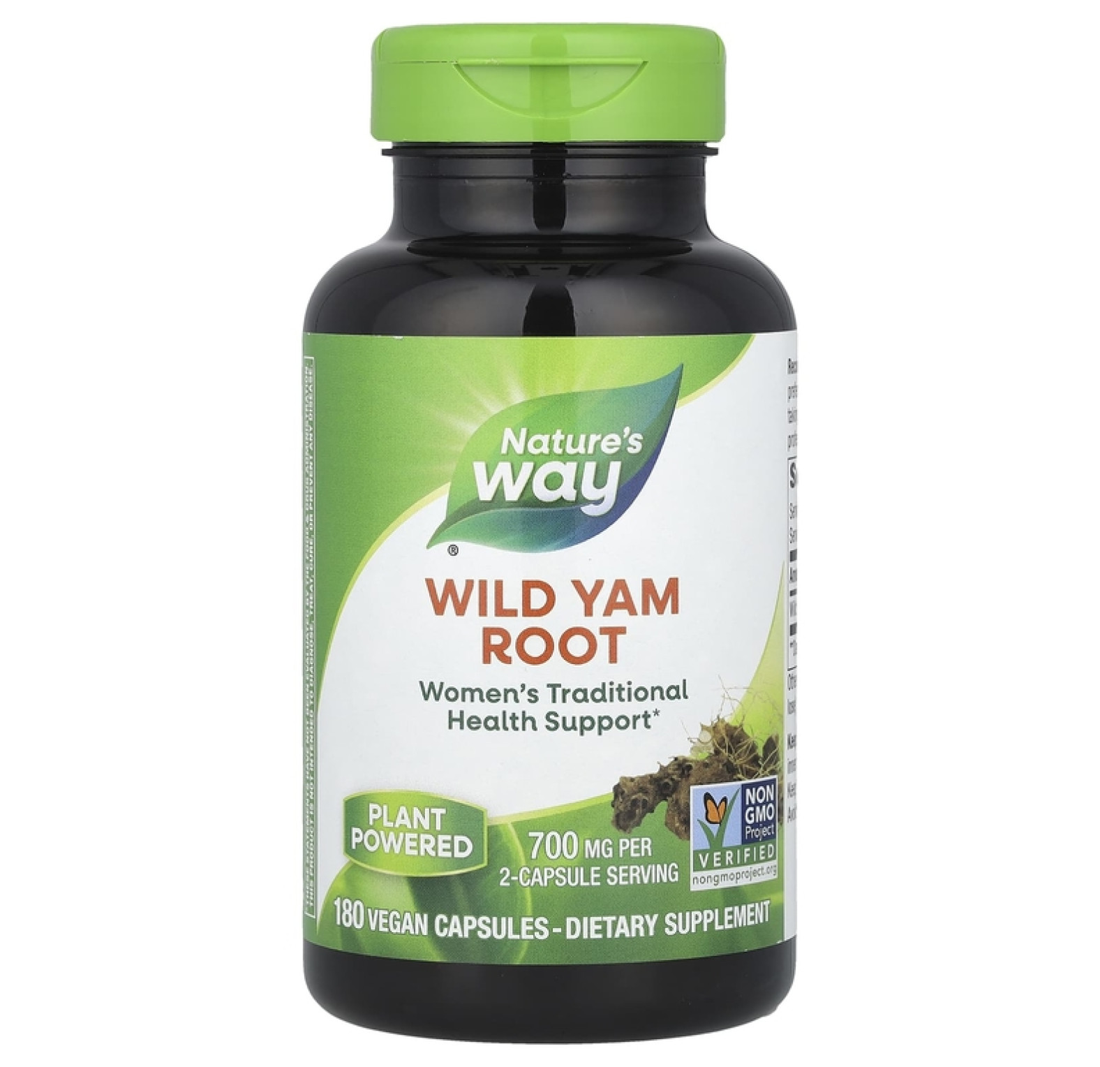 Nature's Way, корень дикого ямса, 425 мг, 180 веганских капсул