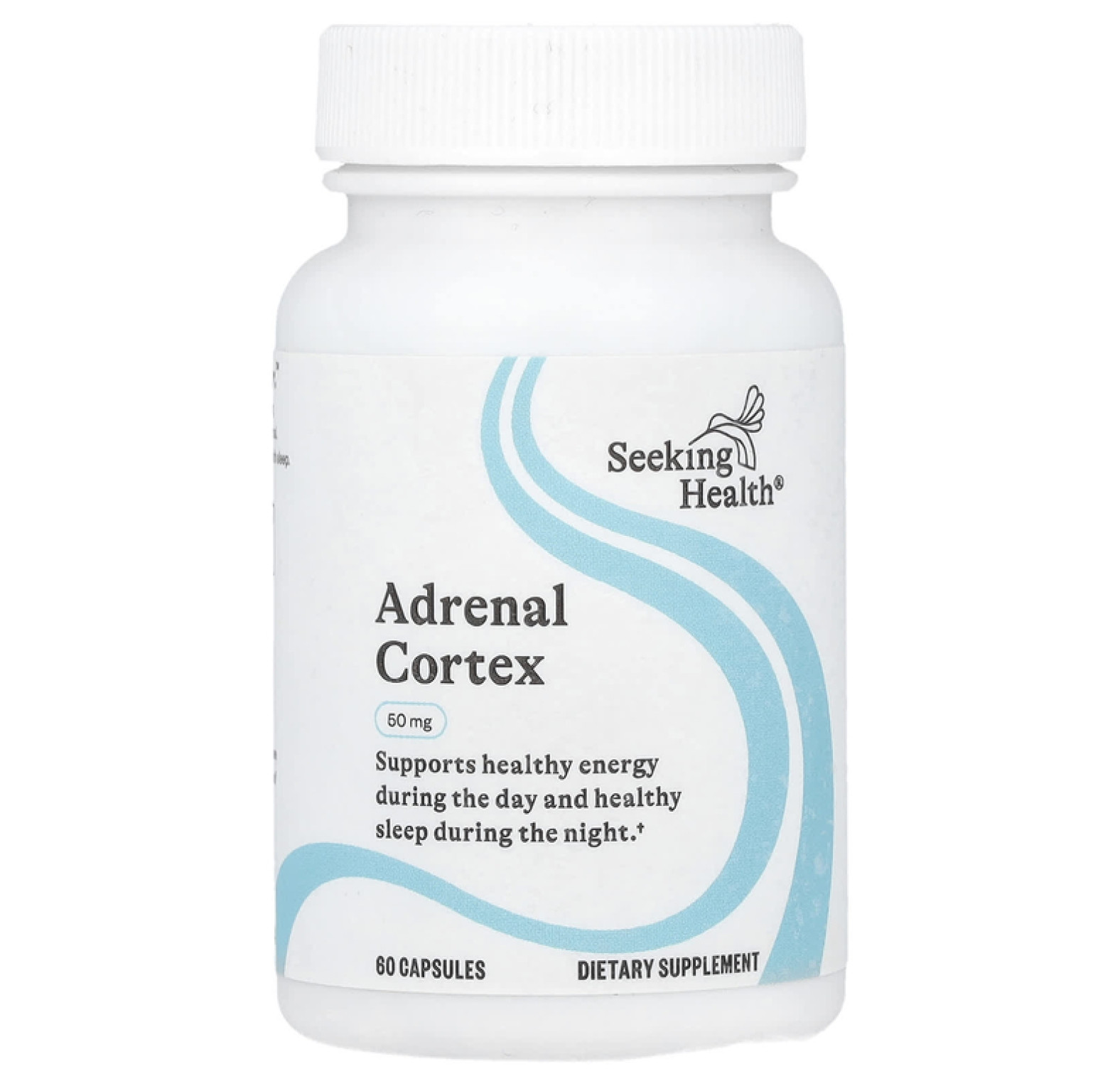 Seeking Health, Кора надпочечников, 50 мг, 60 капсул