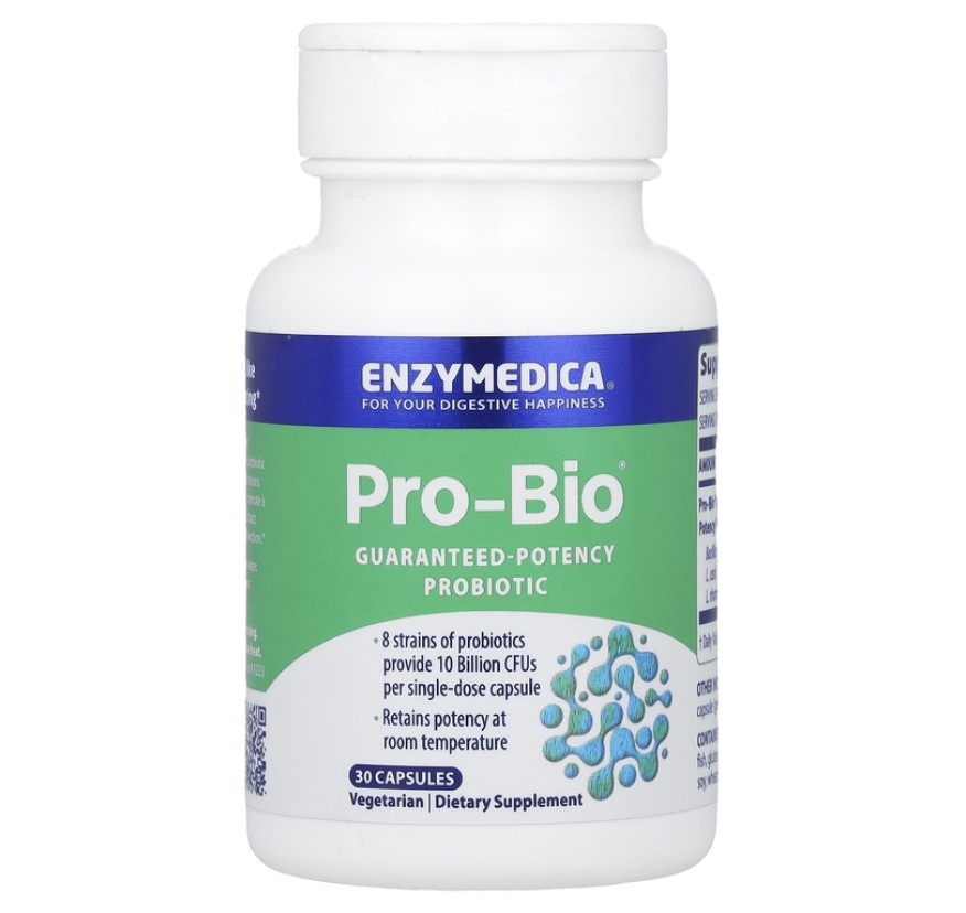 Enzymedica, Pro Bio, пробиотик с гарантированной эффективностью, 30 капсул