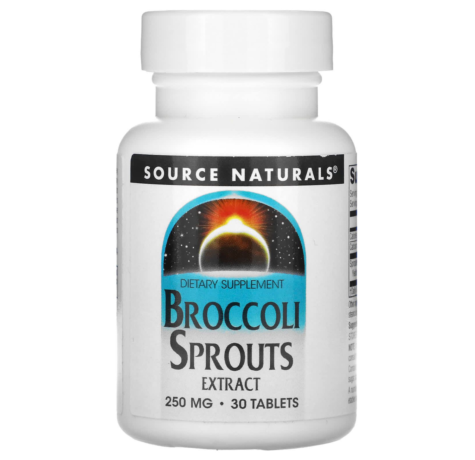 Source Naturals, экстракт ростков брокколи, 250 мг, 30 таблеток