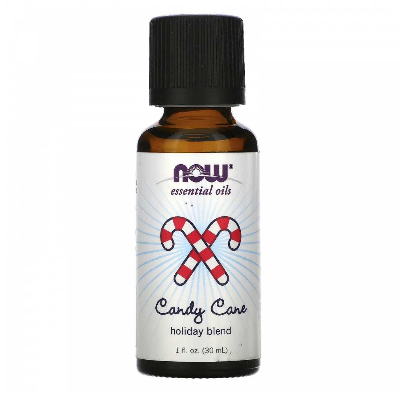 NOW Foods, Essential Oils, Праздничная смесь Candy Cane, 30 мл