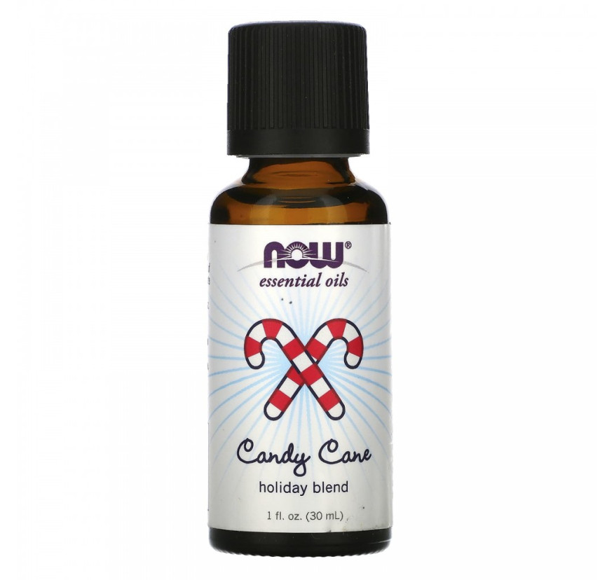 NOW Foods, Essential Oils, Праздничная смесь Candy Cane, 30 мл