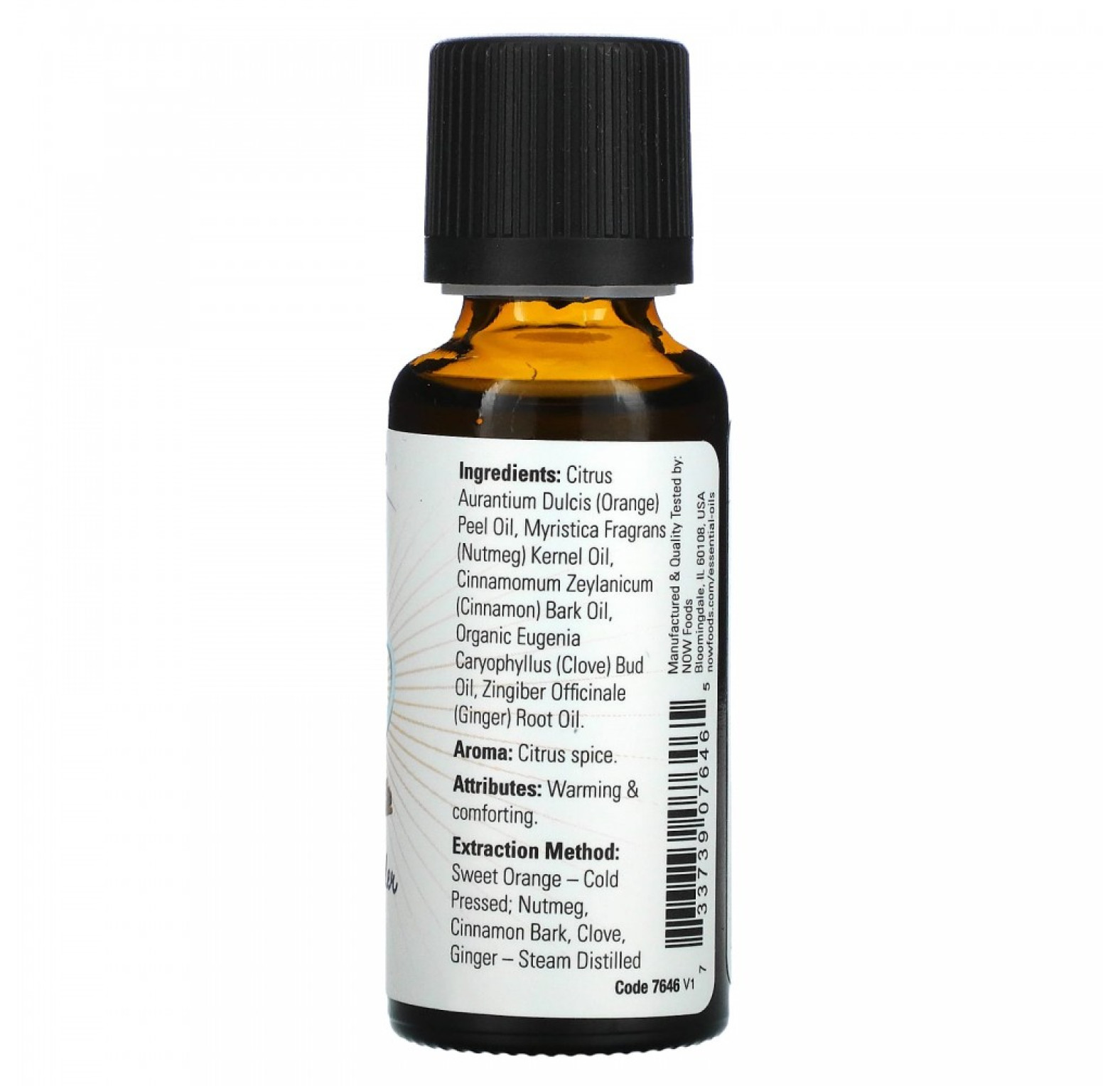 NOW Foods, Эфирные масла, сидр со специями, 30 мл