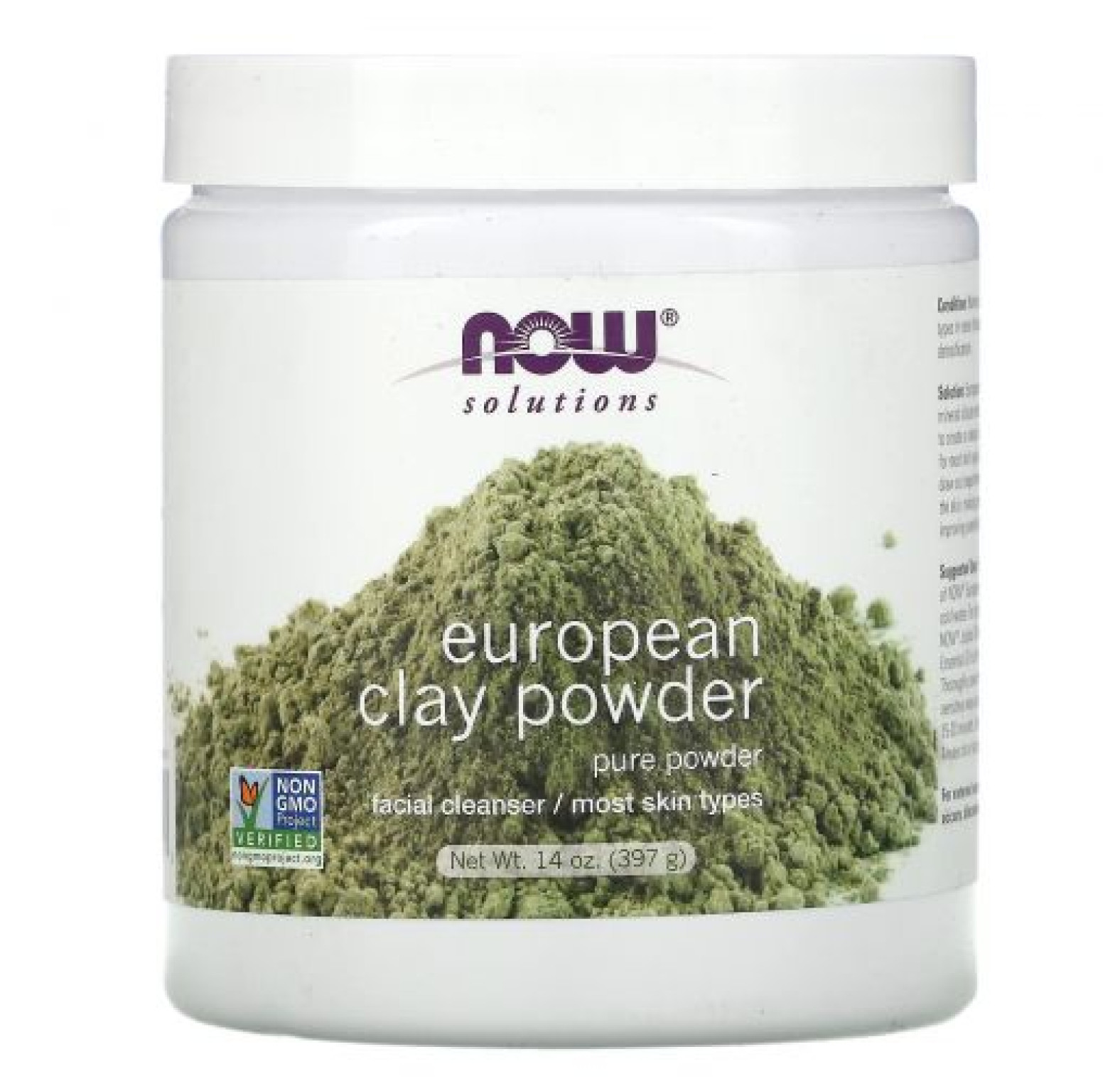 NOW Foods, Solutions, European Clay Powder, 397 г 