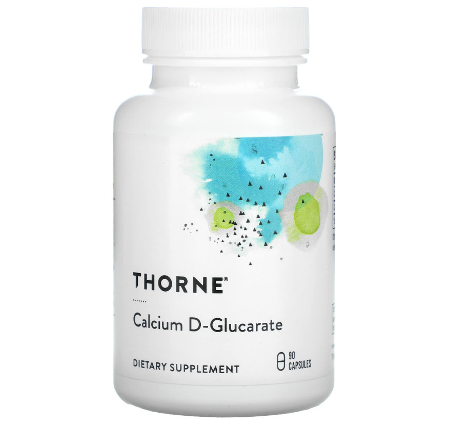 Thorne, D-глюкарат кальция, 90 капсул