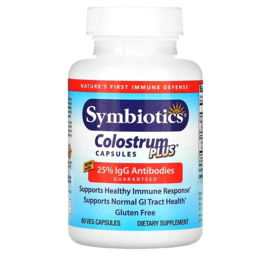 Symbiotics, Колострум Плюс, 60 капсул