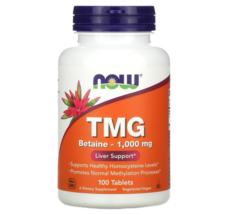 NOW Foods, TMG, 1000 мг, 100 таблеток