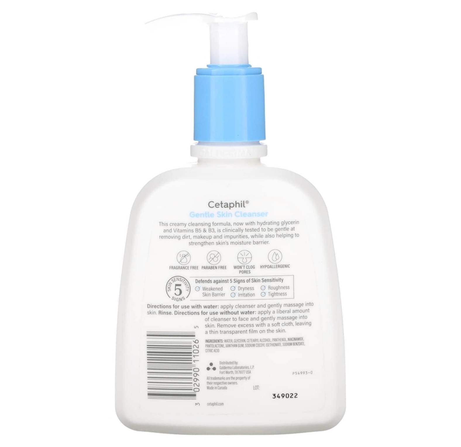 Cetaphil, Мягкое очищающее средство, без отдушек, 237 мл