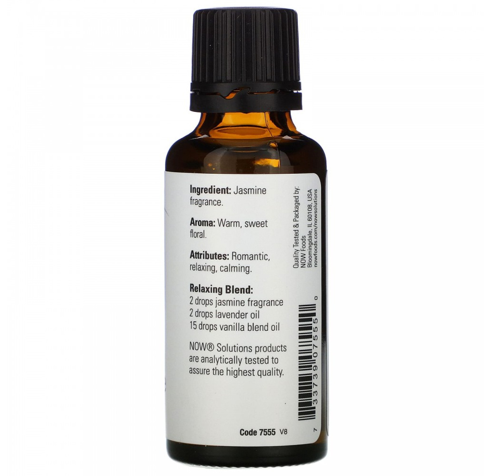 NOW Foods, Solutions, жасмин, 30 мл