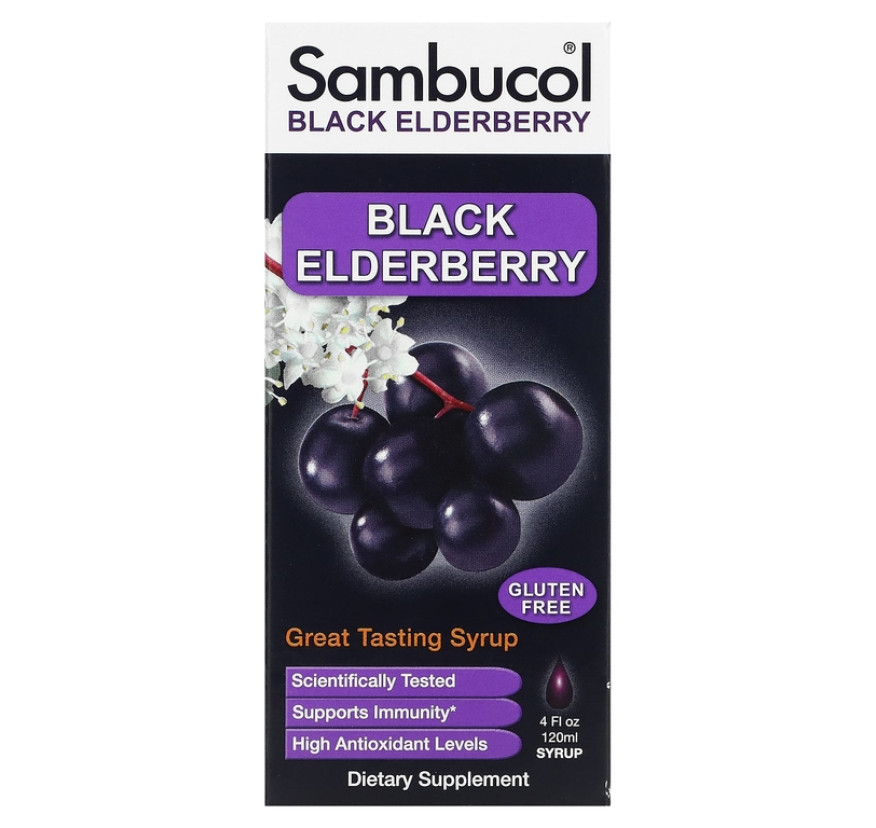 Sambucol, сироп из черной бузины, оригинальная рецептура, 120 мл (4 жидк. унции)