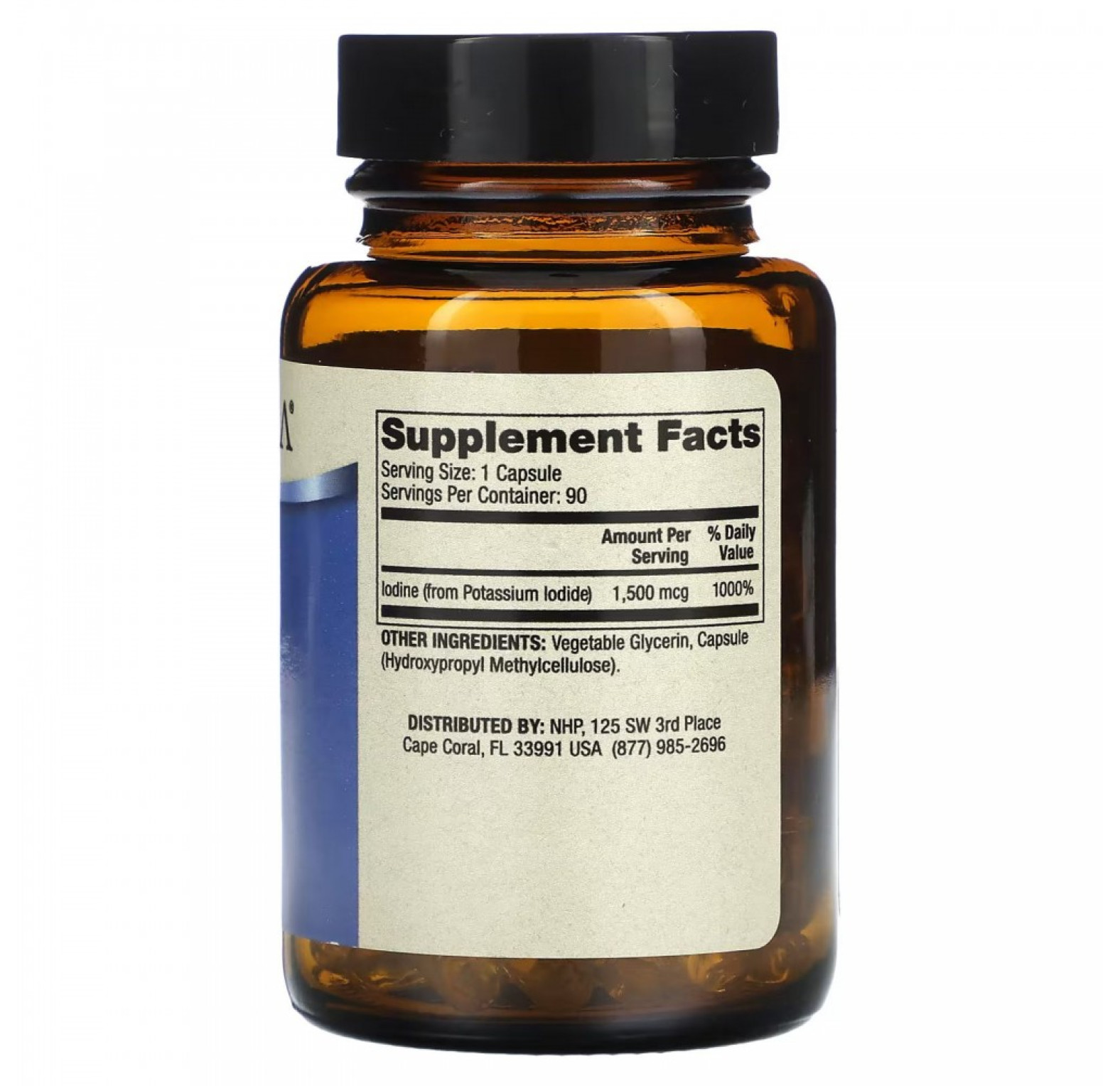 Dr. Mercola, Йод, 1500 мкг, 90 капсул