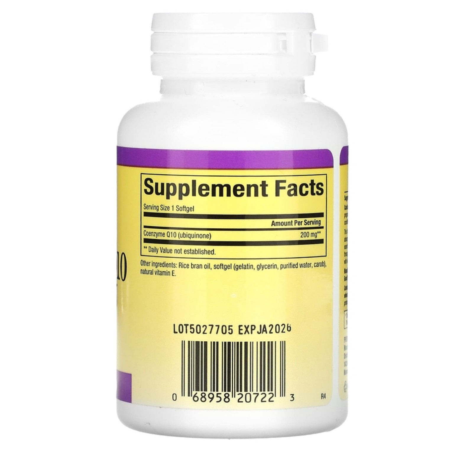 Natural Factors, коэнзим Q10, 200 мг, 60 мягких таблеток