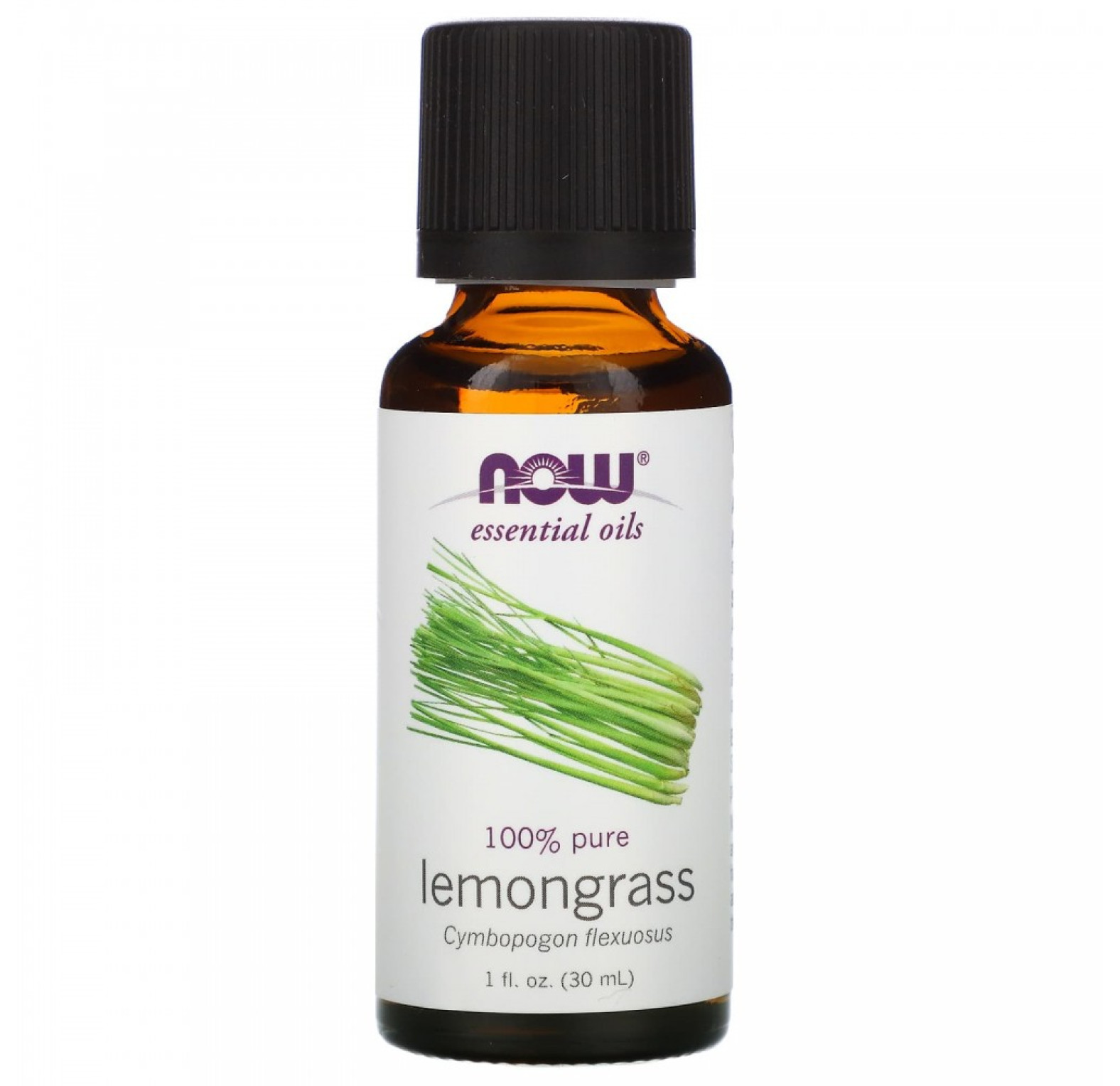 NOW Foods, эфирные масла, лемонграсс, 30 мл
