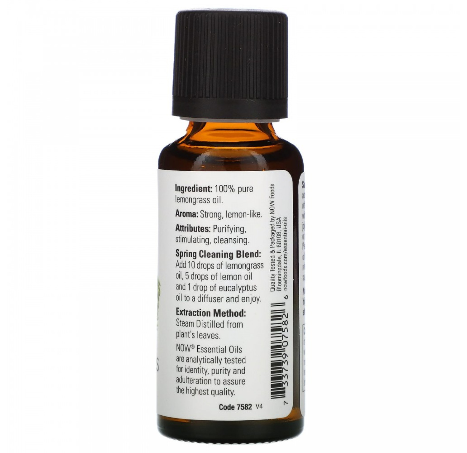 NOW Foods, эфирные масла, лемонграсс, 30 мл