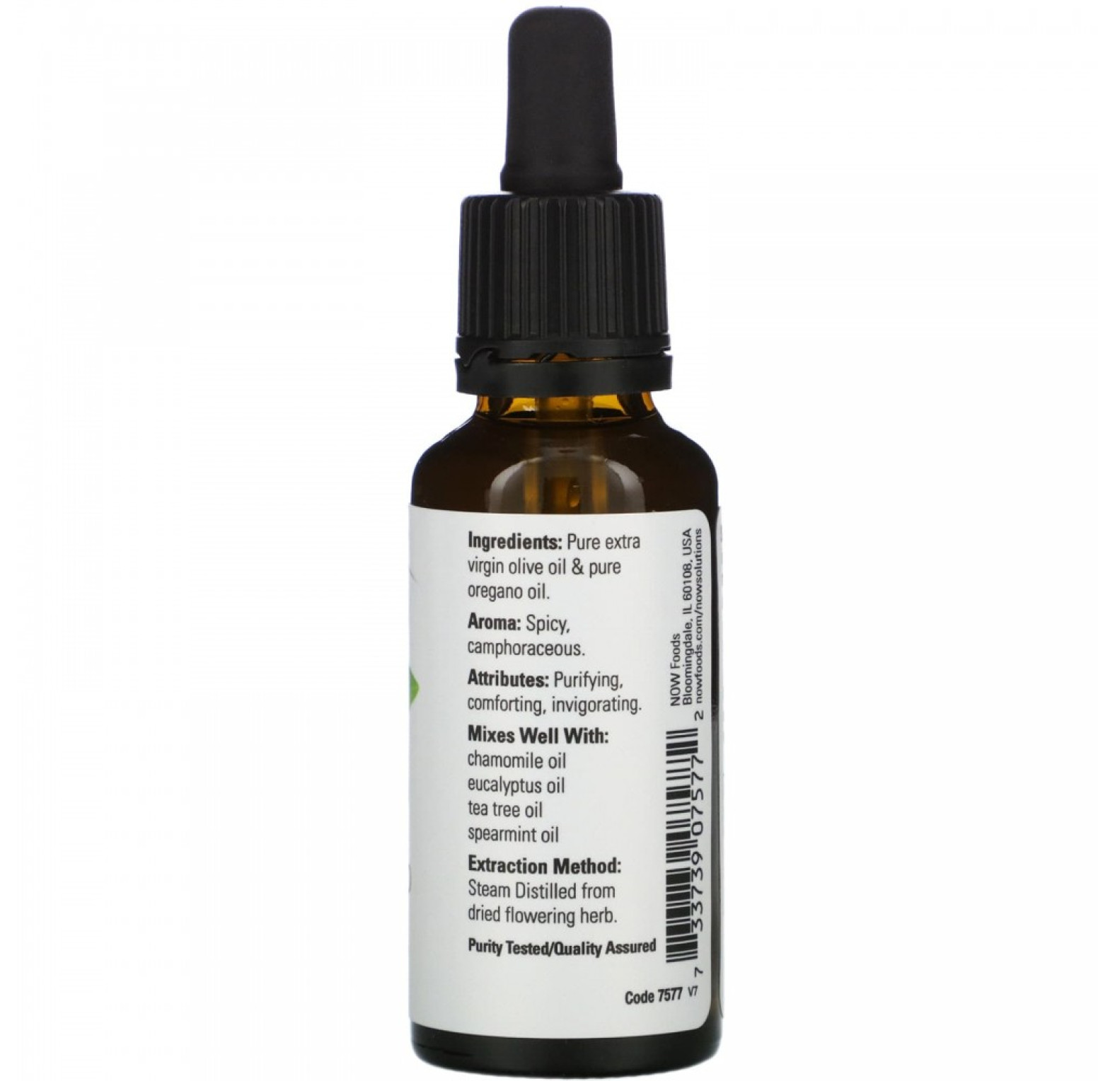 NOW Foods, эфирные масла, масло орегано, 30 мл