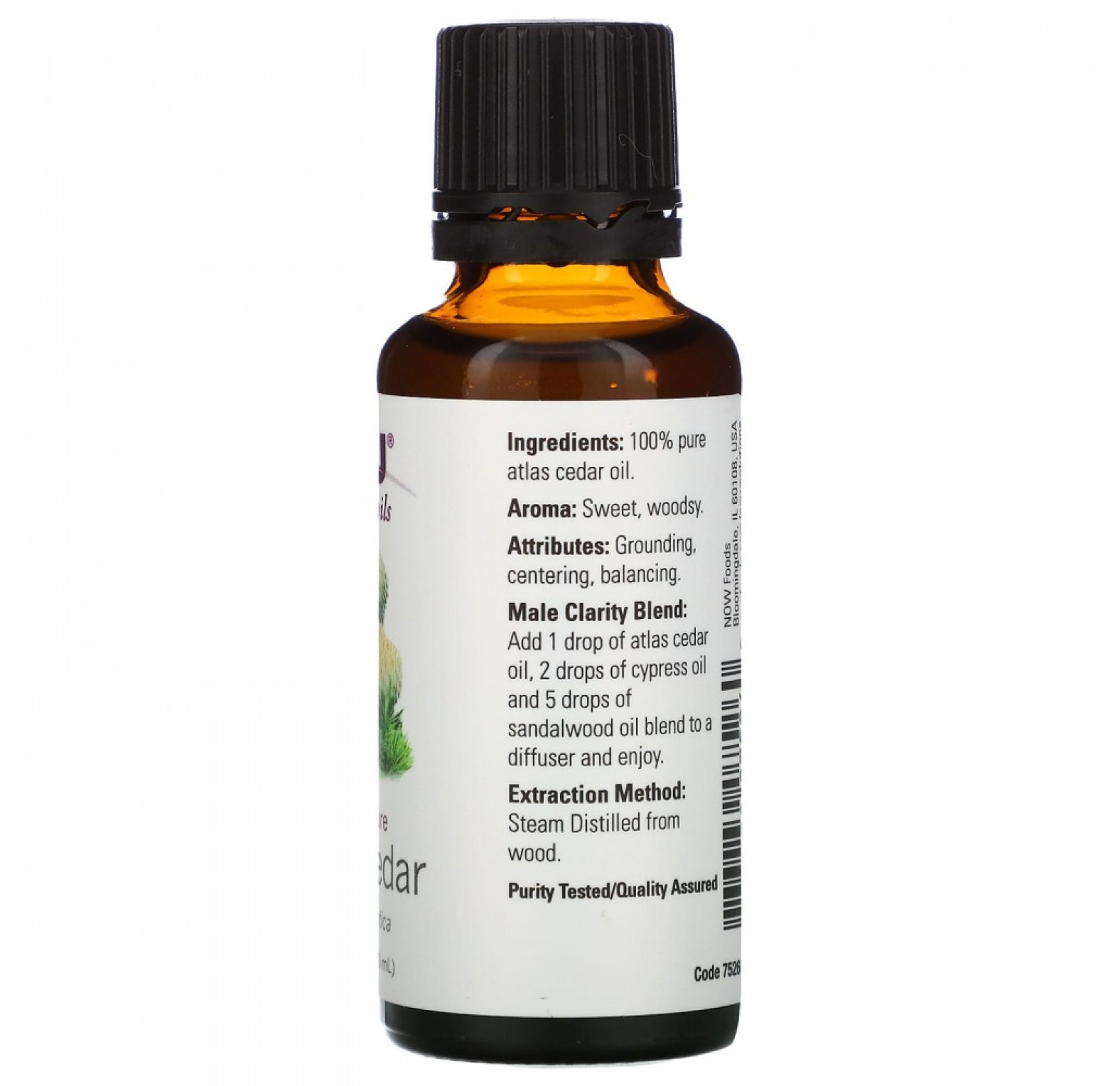 NOW Foods, Эфирное масло атласского кедра, 30 мл