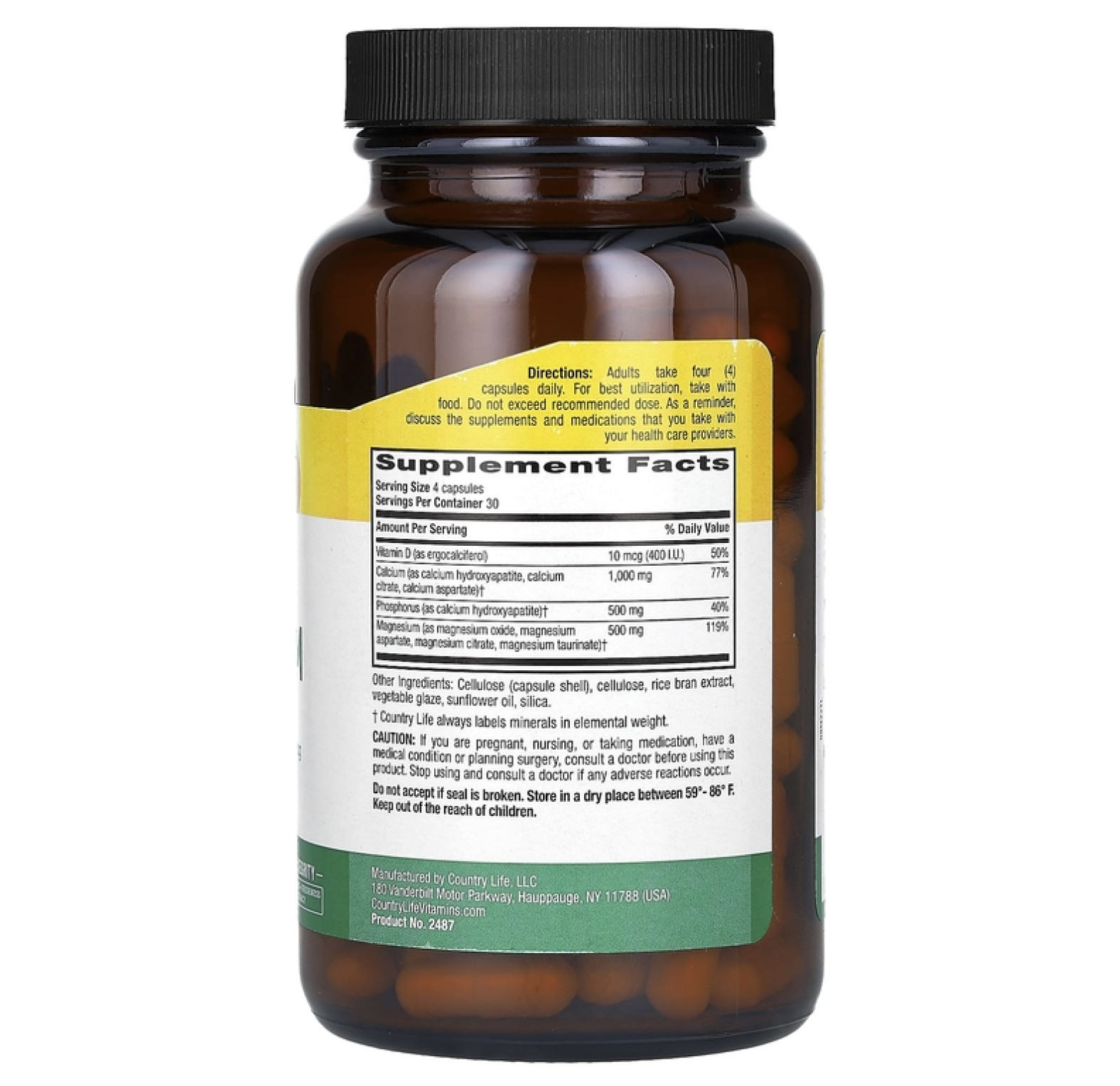 Country Life, Target-Mins, кальций и магний с комплексом витаминов D, 120 веганских капсул