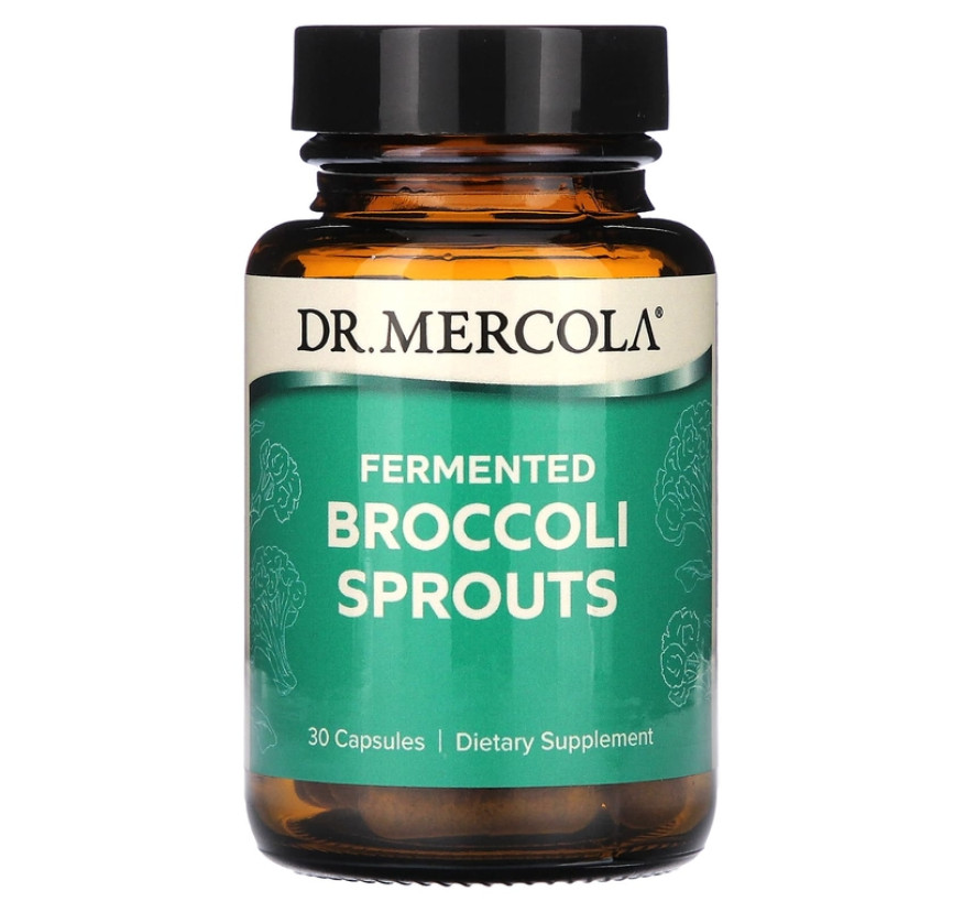 Dr. Mercola, ферментированные ростки брокколи, 30 капсул