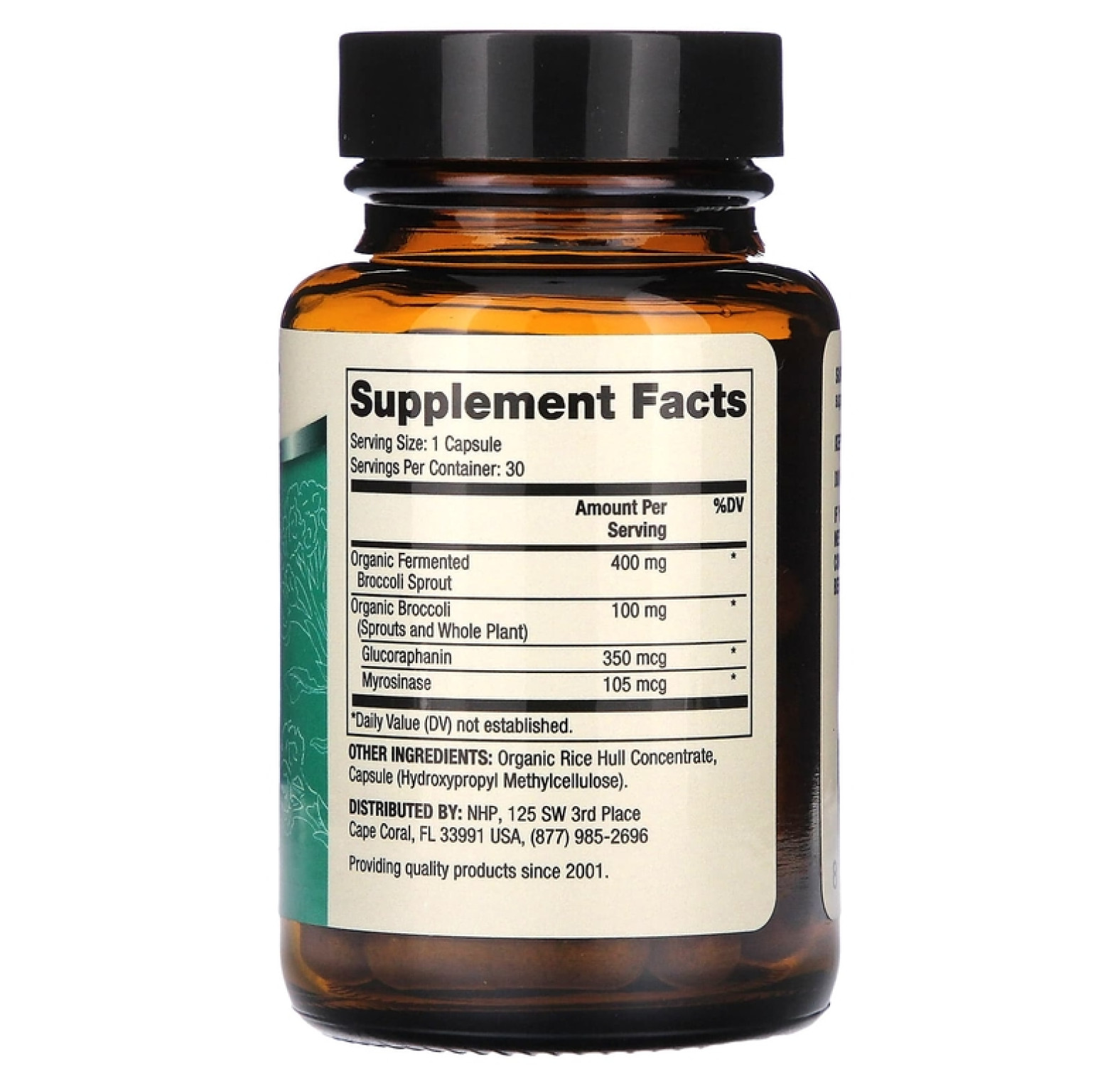 Dr. Mercola, ферментированные ростки брокколи, 30 капсул