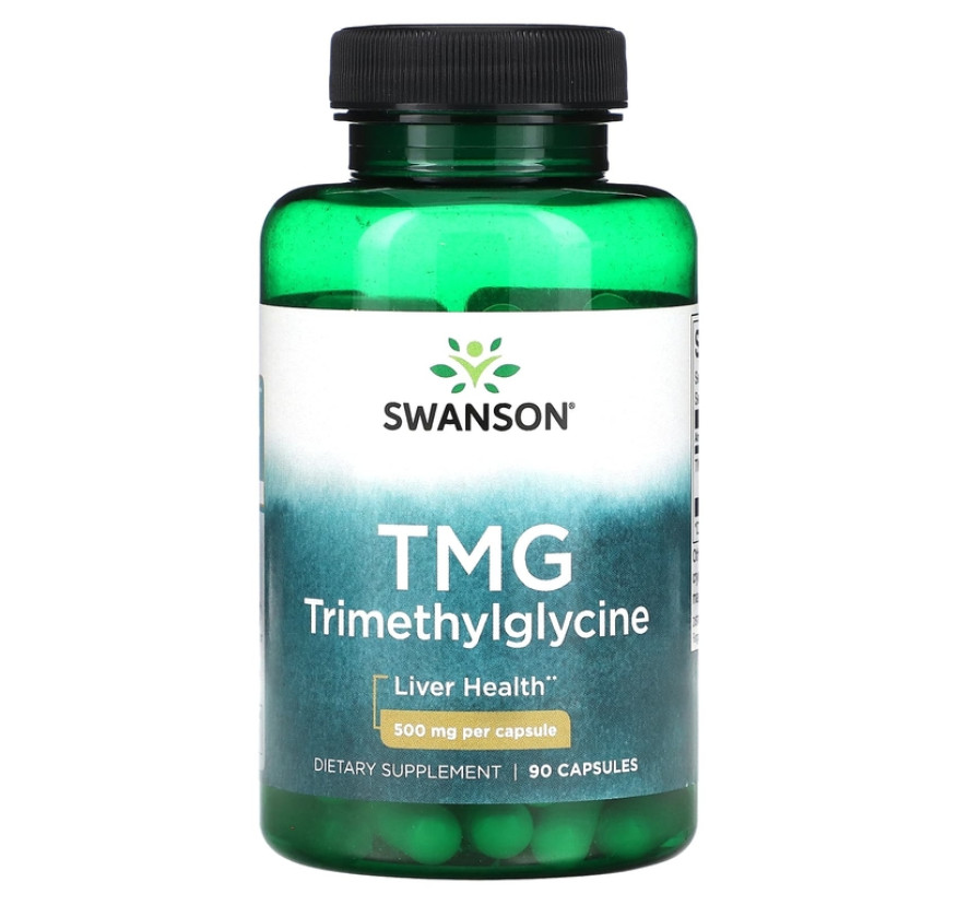 Swanson, TMG триметилглицин, 500 мг, 90 капсул