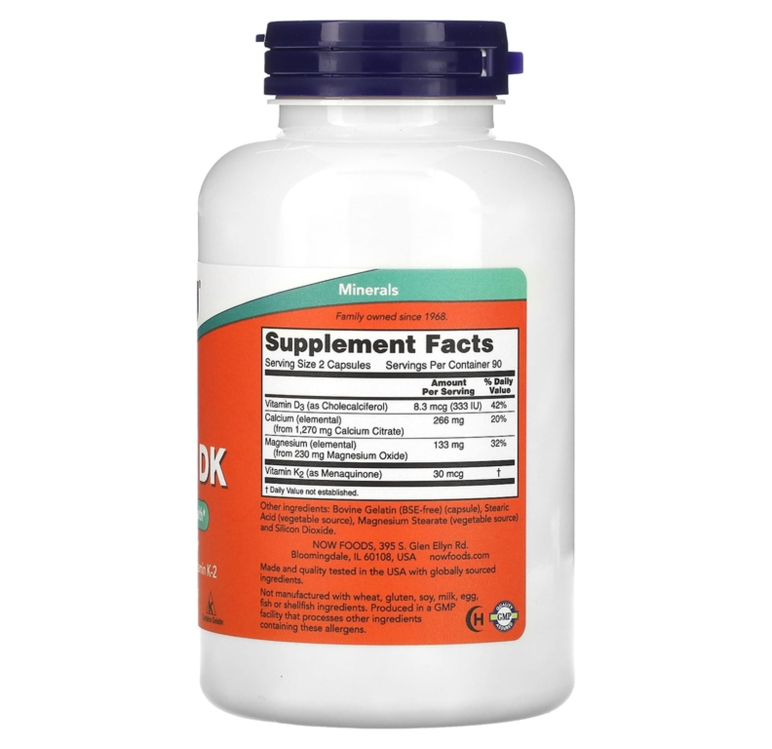NOW Foods, Cal-Mag DK, кальций и магний, 180 капсул