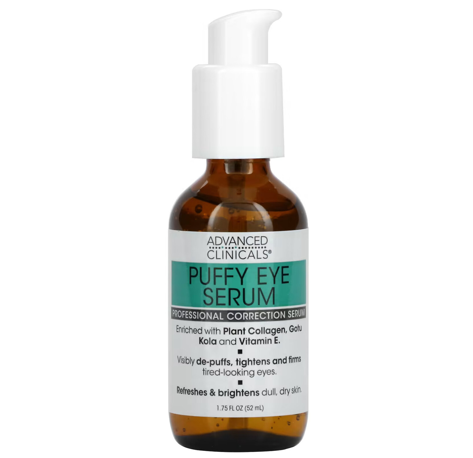 Advanced Clinicals, Puffy Eye Serum, профессиональная корректирующая сыворотка, 52 мл