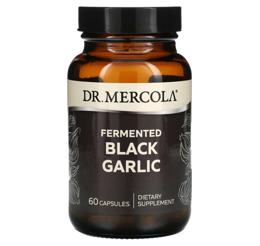 Dr. Mercola, ферментированный черный чеснок, 60 капсул