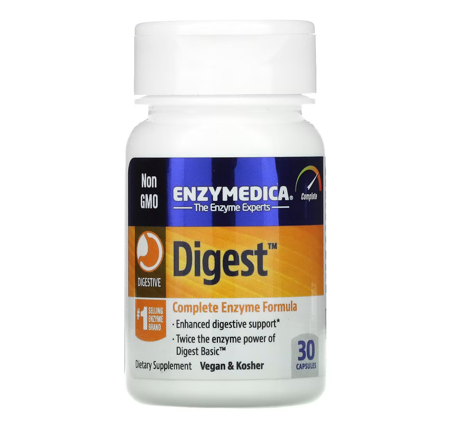 Enzymedica, Digest, комплексная ферментная формула, 30 капсул