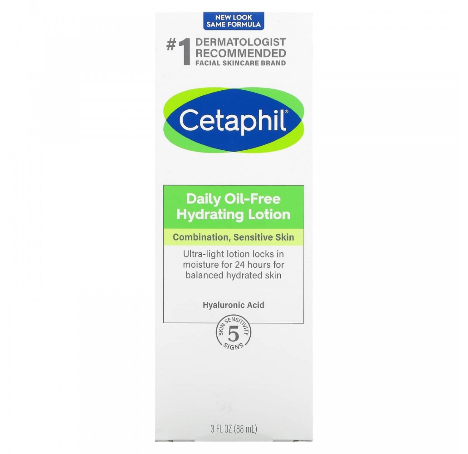 Cetaphil, Увлажняющий лосьон на каждый день с гиалуроновой кислотой, 88 мл